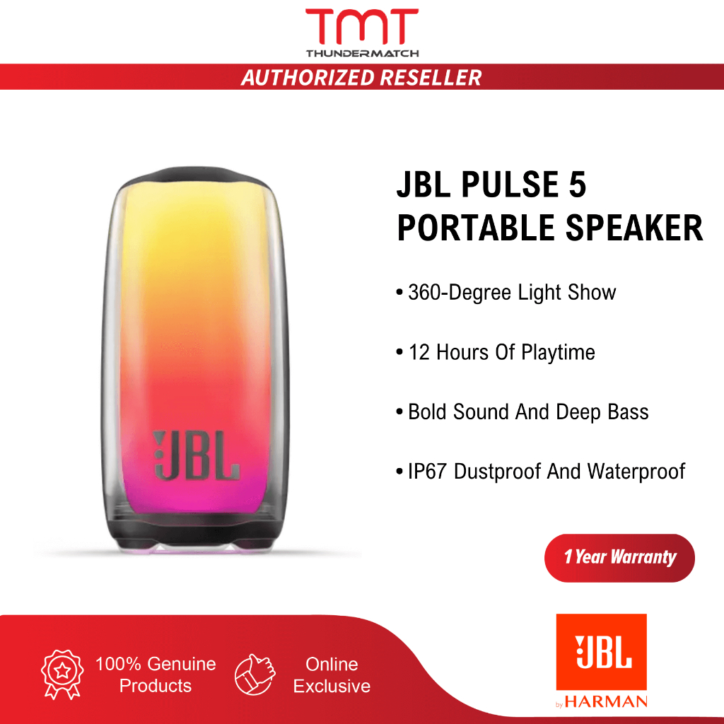 JBL Pulse 5 / Pulse 4 Wireless Portable Waterproof Bluetooth Speaker (1