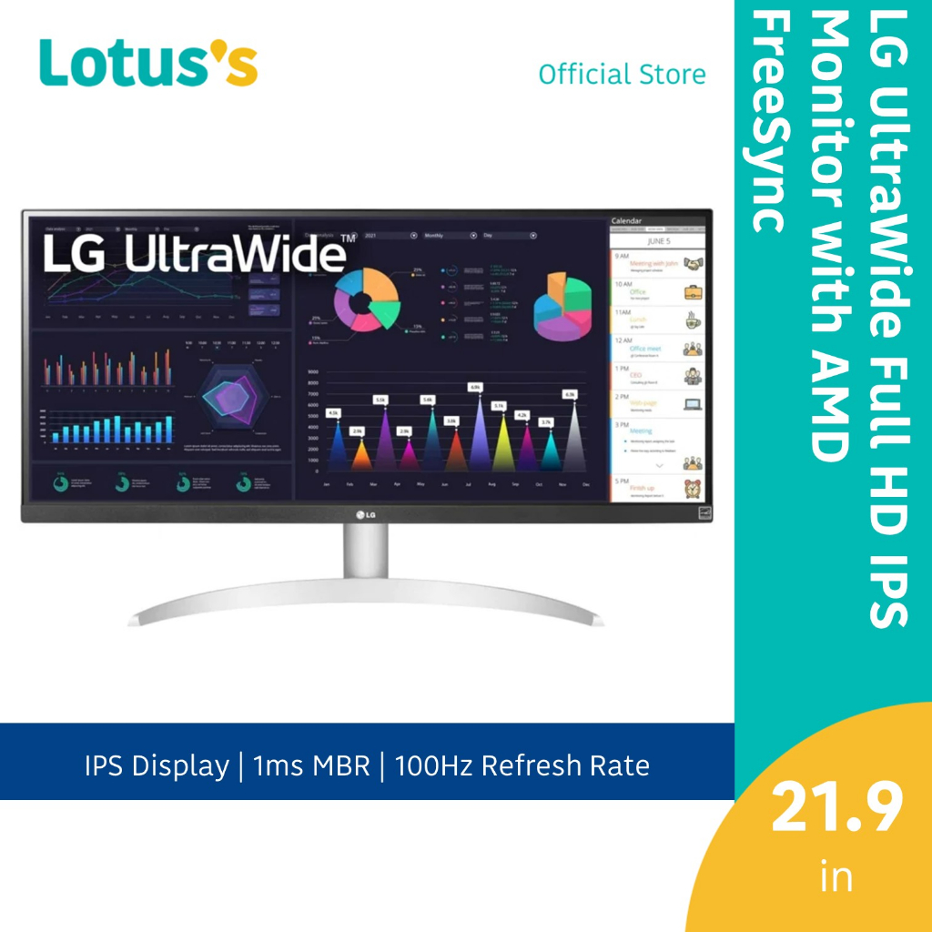 29 21:9 UltraWide™ Full HD IPS Monitor with AMD FreeSync™ - 29WQ600-W