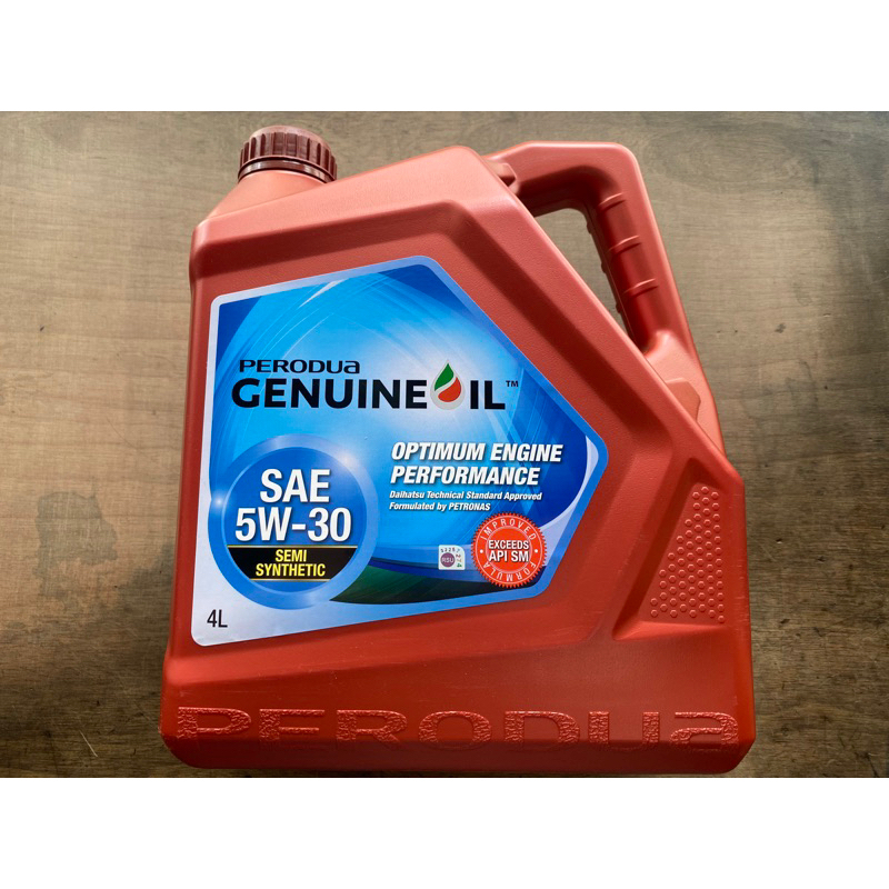 GENUINE PERODUA ENGINE OIL 5W30 4Liter MYVI, ALZA, VIVA, KENARI, KELISA