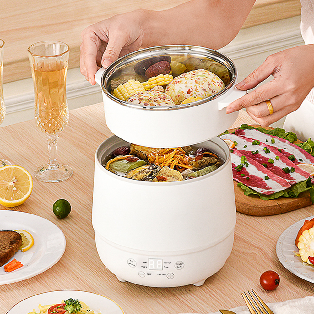 Small Rice Cooker 1-2 Person With Steaming Basket 1.2l Mini Electric Rice  Cooker 220v Small Multicooker Kitchen Appliances