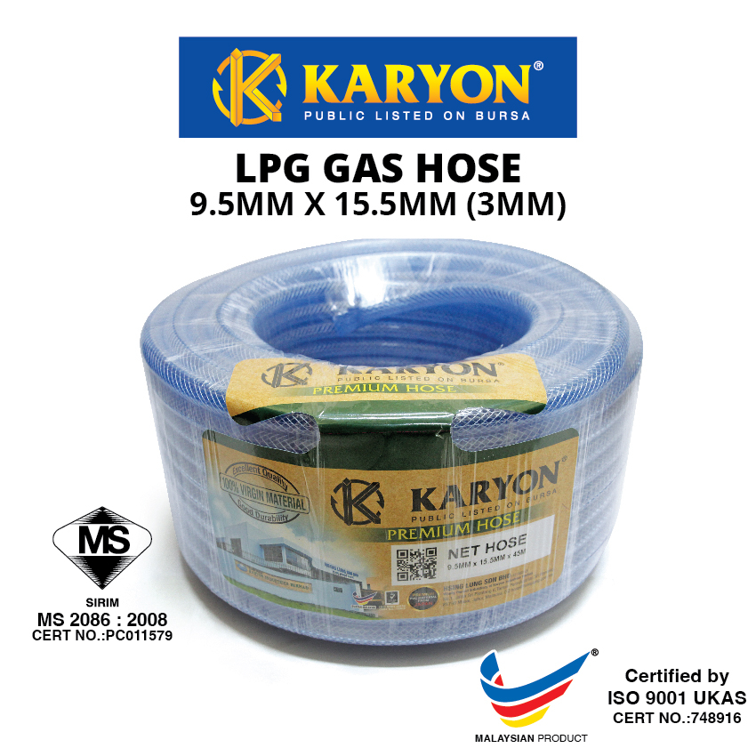 KARYON® Excellent Quality Net Transparent Gas Hose Versatile, Durable