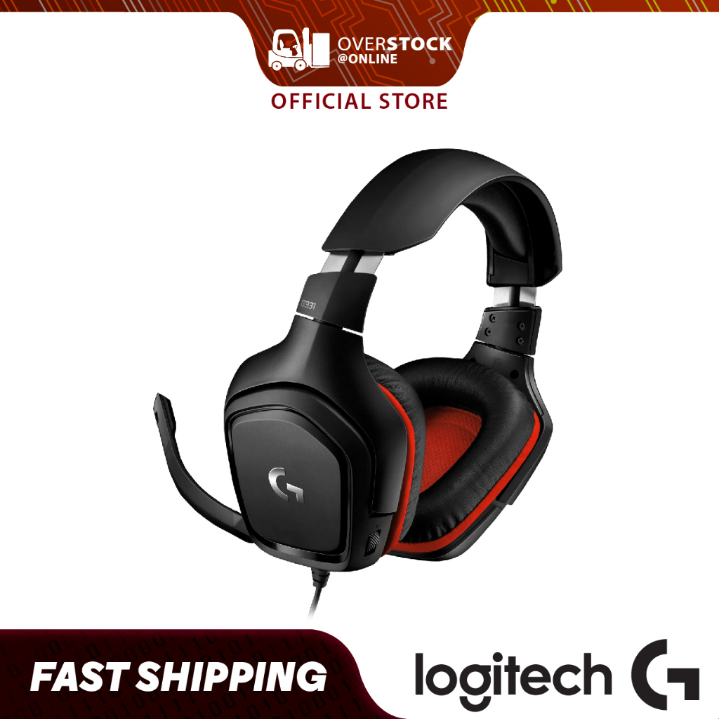 LOGITECH G331 Gaming Headset with 50mm Drivers, FlitToMute Mic