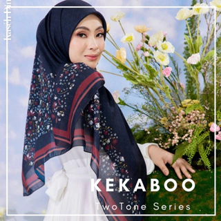 KEKABOO Special Edition - Two tone Anniversary [Free Brooch] Tudung Bawal Cotton