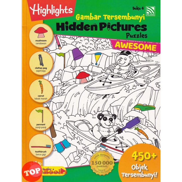 [TOPBOOKS Pelangi Kids] Highlights Gambar Tersembunyi Hidden Pictures ...