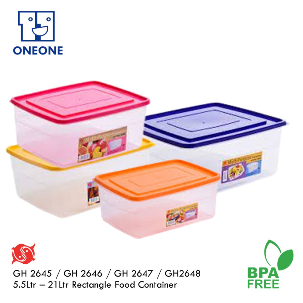 GH 2645 / GH 2646 / GH 2647 / GH 2648 5.5Ltr - 21Ltr Rectangle Food ...