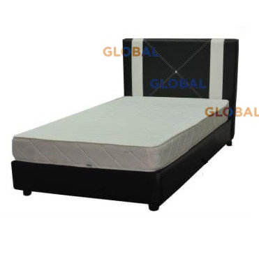 Harga Kilang Katil Kulit PVC Hitam Divan Katil Single Super Single ...