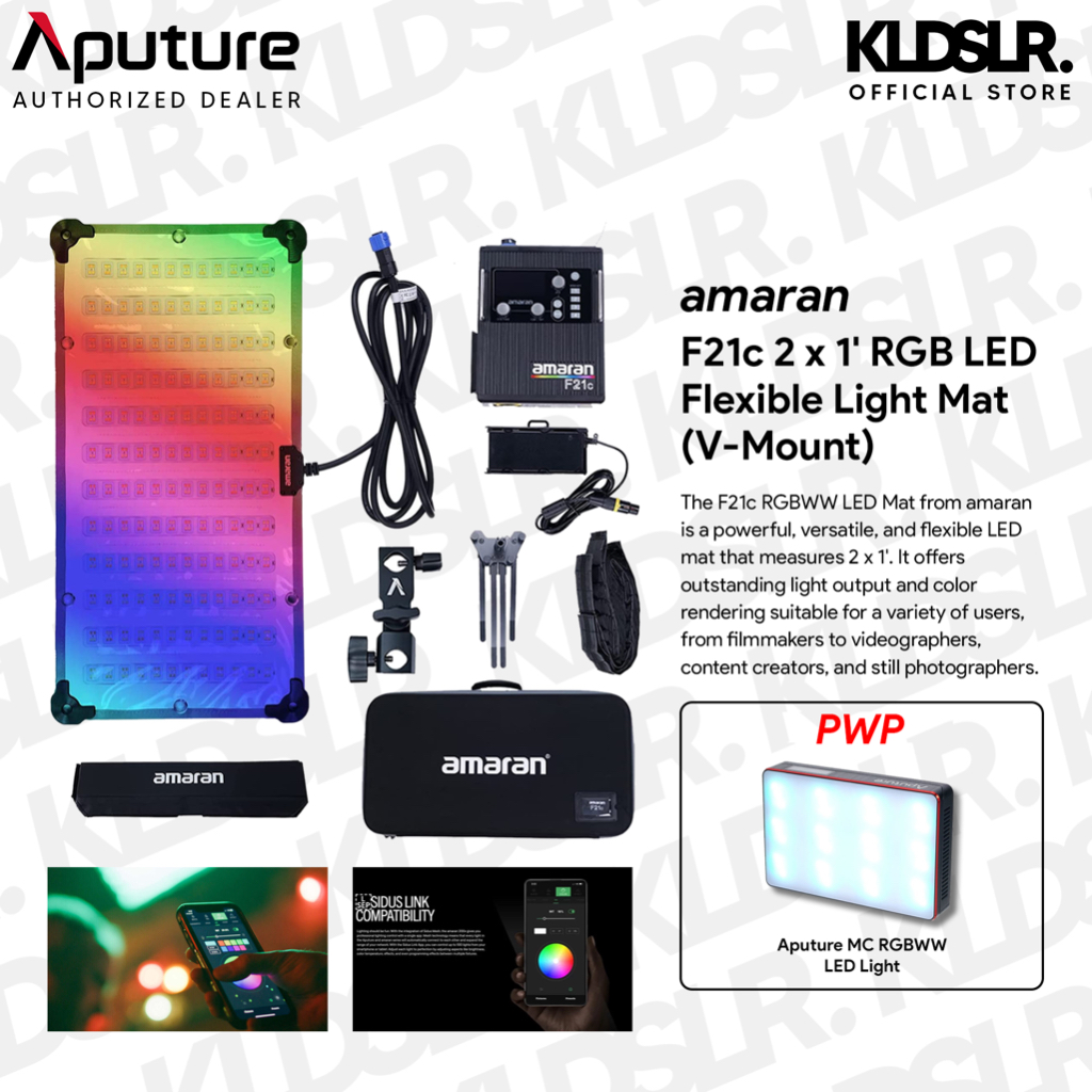 Aputure Amaran SM5c/ F21c / F22c / F22x Bi-Color / RGBWW LED Flexible ...