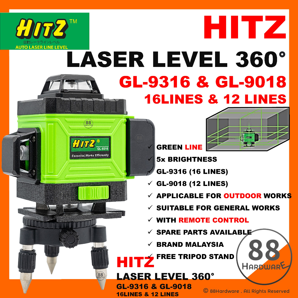 Laser deals water level