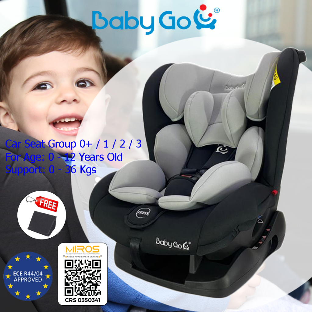BabyGo Newborn Baby Car Seat Model 315 For Baby Child Safety Newborn To  36KG Grey Red /Black Blue