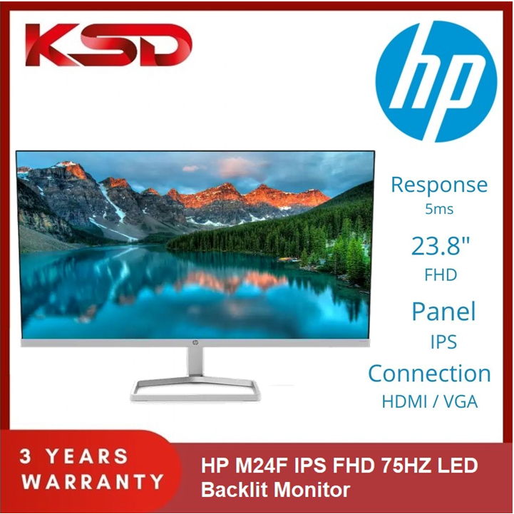 HP M24f 23.8'' FHD 75Hz Monitor ( VGA, HDMI, 3 Year warranty) | Shopee ...