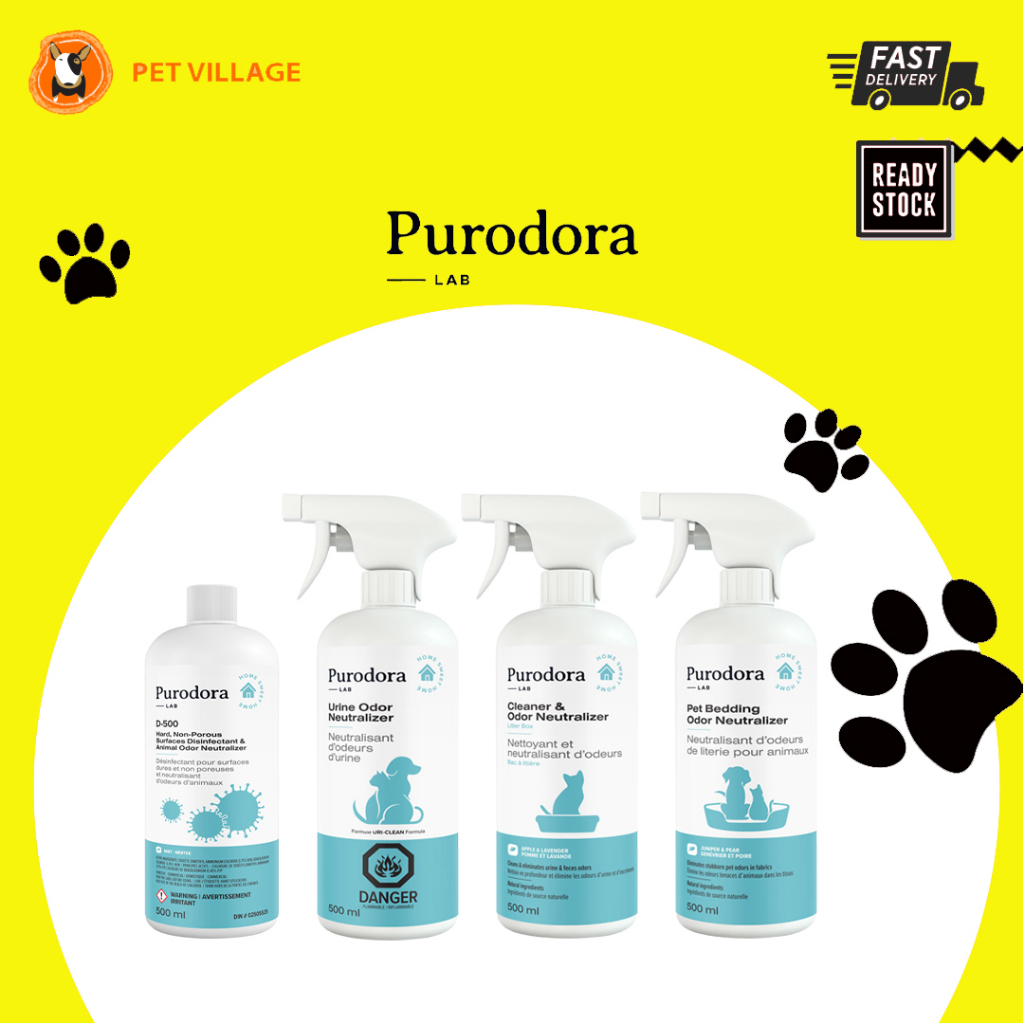 PURODORA LAB Odor Netralizer For Cats & Dogs 500ml(Litter Cleaner&Odor/D500 Hard, NonPorous