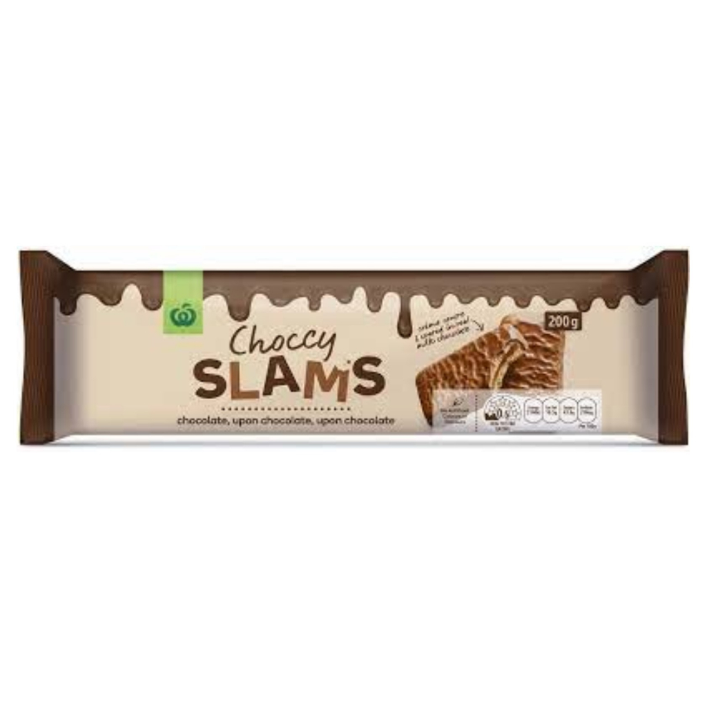 Woolworth Chocolate Biscuits Choccy Slams, 200g (Assorted) Shopee