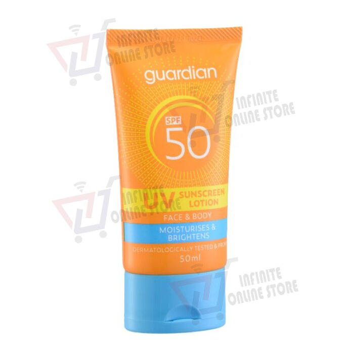 Guardian Face & Body UV Sunscreen Lotion SPF50 (50ml / 100ml) Shopee