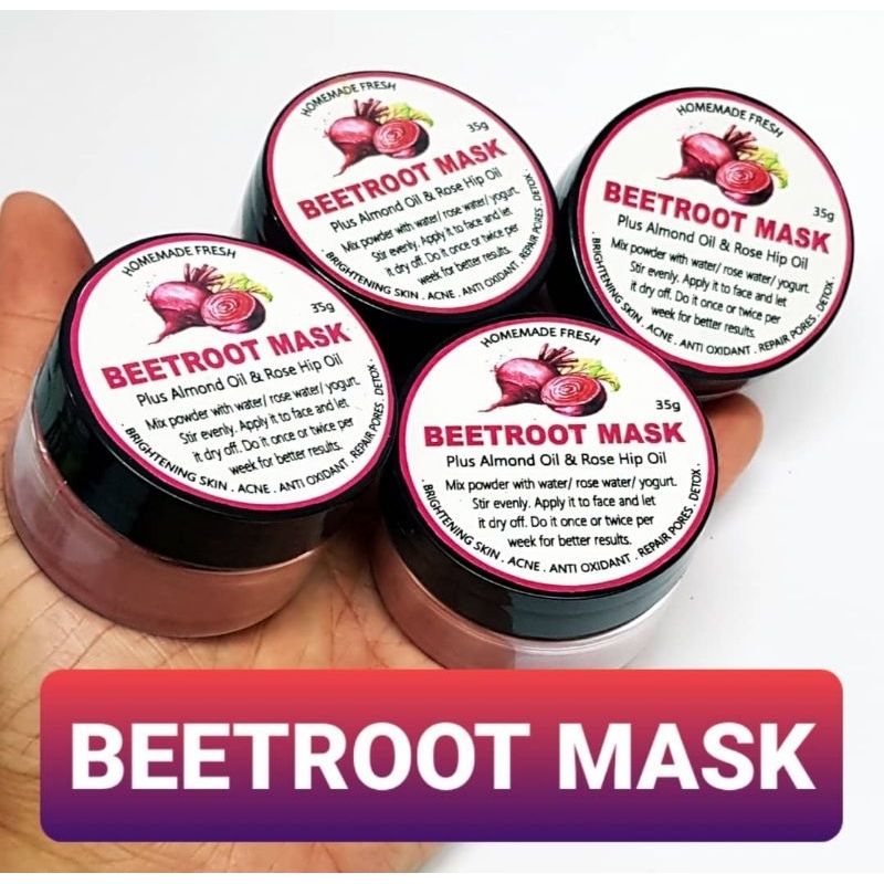 Beetroot Face Mask/ Brightening Whitening Detoxify/ Aging Fight Acne