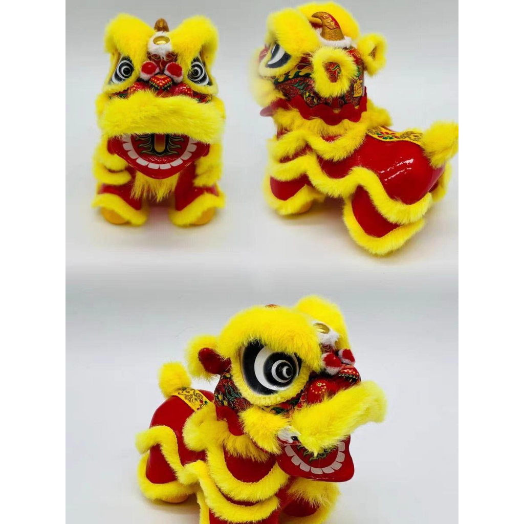 国潮萌狮可爱小摆件 醒狮摆件 醒狮礼物 招财网红醒狮仔 醒狮摆设品，Guochao Cute Lion Cute Ornament, Lion ...