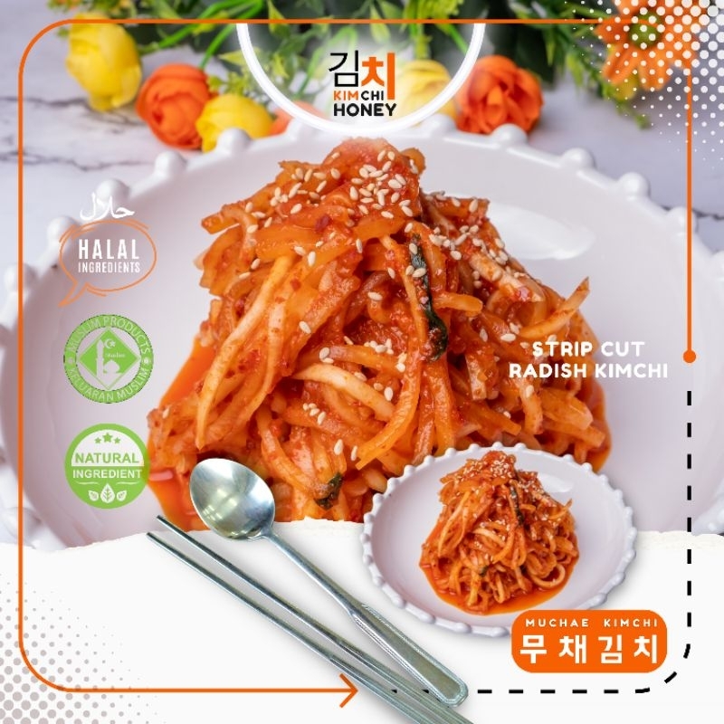 HALAL KIMCHI 🌶️ 무채 김치 Muchae Radish Kimchi Lobak Putih Hiris HOMEMADE