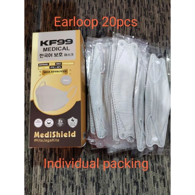 Medishield & Neutrovis & Golden Medical Grade KF94 KF99 Mask (20pcs