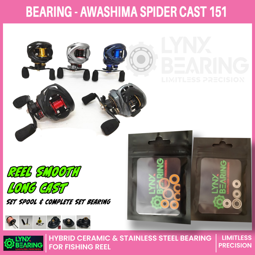 LYNX Bearing Awashima spider cast 151- hybrid ceramic & stainless