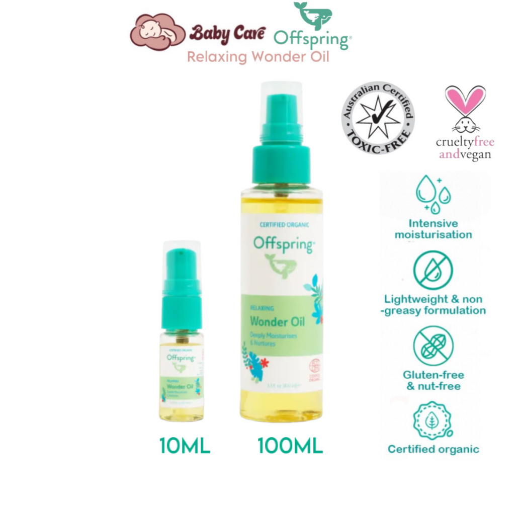 Offspring Premium Organic Relaxing Wonder Oil (10ml, 30ml, 100ml ...