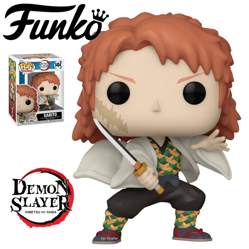 Original Funko Pop Vinyl Figure Sabito No.1404 Animation Demon Slayer ...