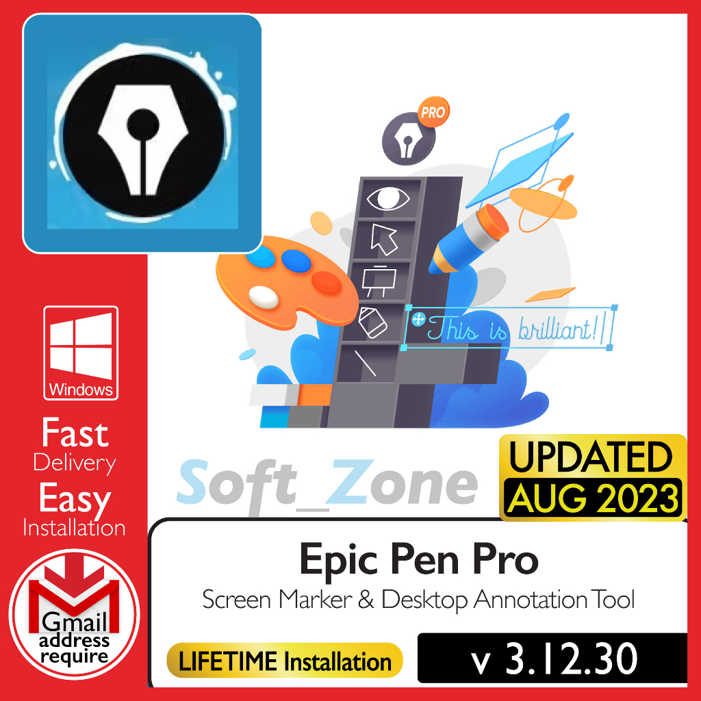 Epic Pen Pro 3.12.30 Screen Marker & Desktop Annotation Tool Windows Shopee Malaysia