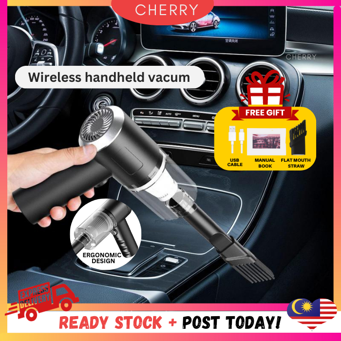 🍒CHERRY🍒 5500Pa Electric Auto Car Vacuum Cleaner, Rechargeable Handheld