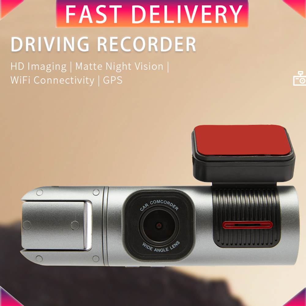 FULL HD 3 Lens Car Camera 1080P Recorder Dashcam 170 deg FrontDashboard