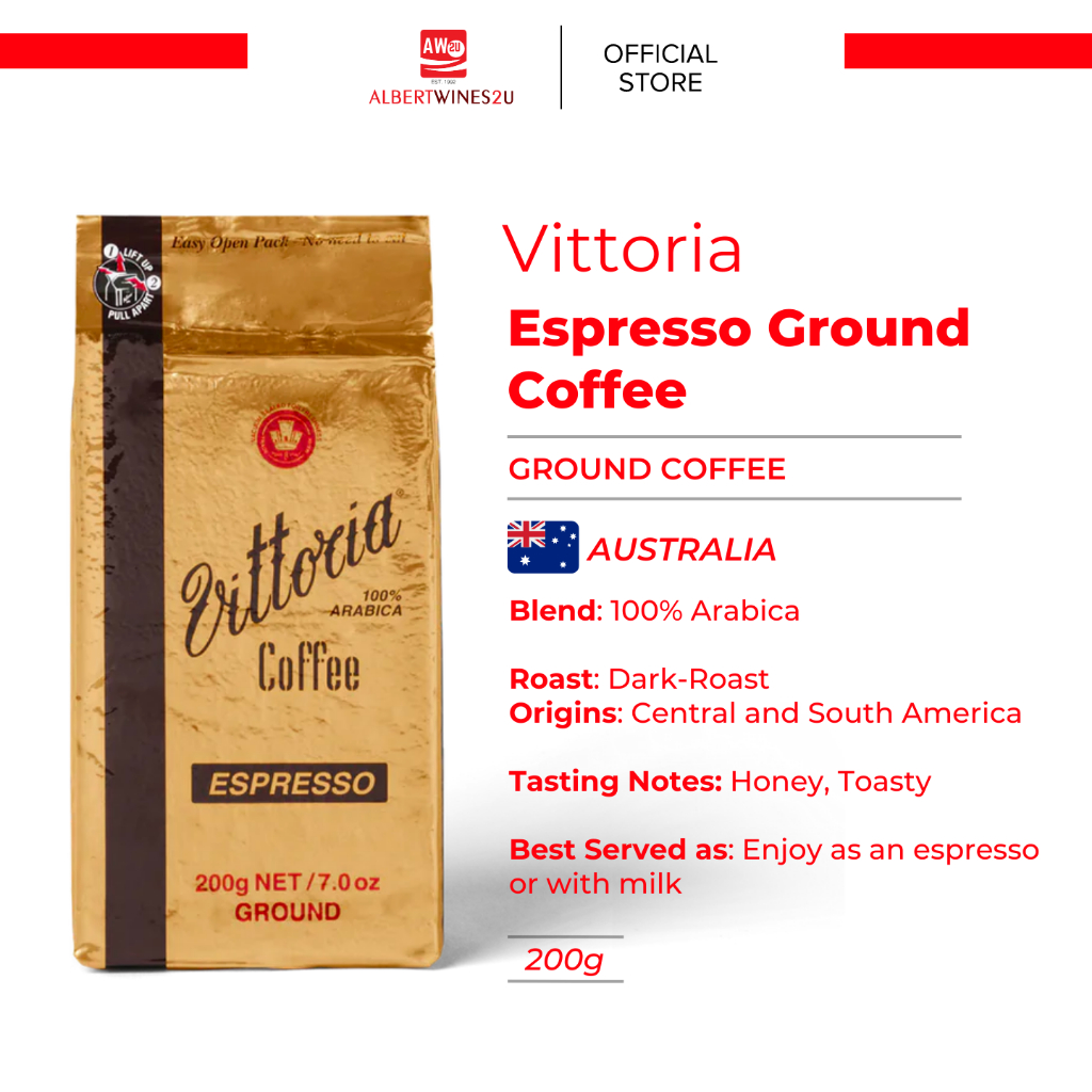 Vittoria ‘Espresso’ Ground Coffee (200g Pack) Shopee Malaysia