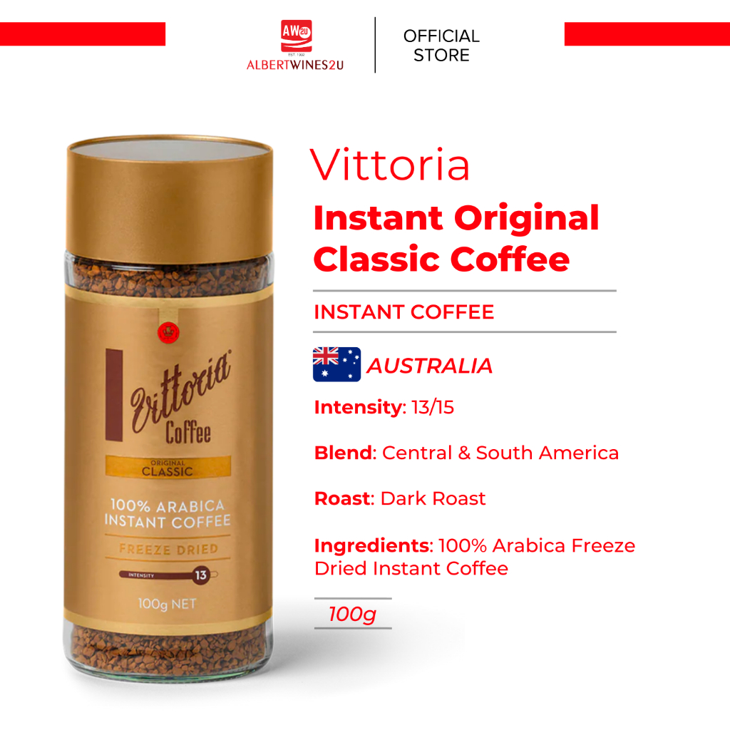Vittoria ‘Original Classic’ Instant Coffee (100g) 速溶咖啡 Shopee Malaysia