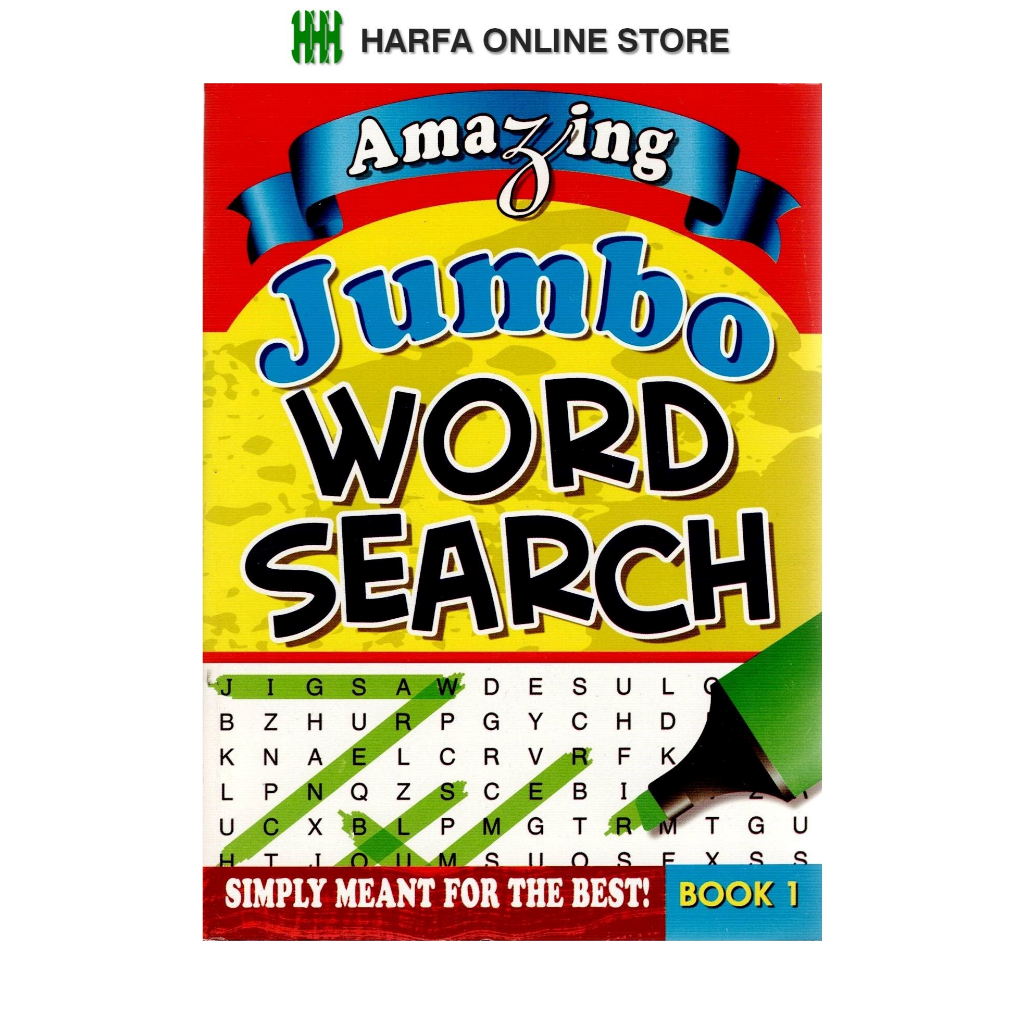 Amazing Jumbo Word Search Book 1 Simply Meant For The Best Shopee