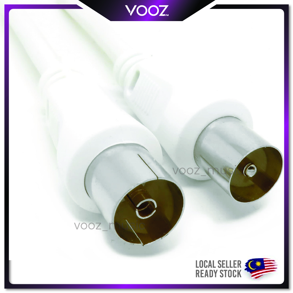 Coaxial TV Antenna Extension Cable with Male to Female Coaxial