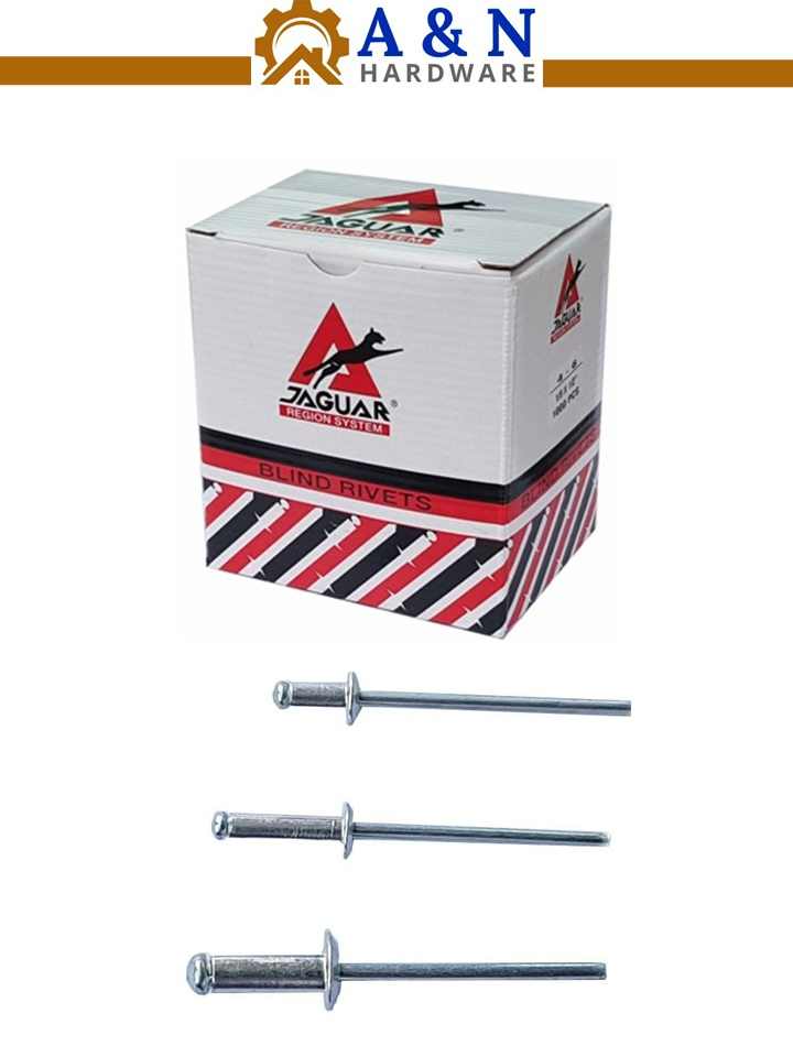 1/8", 5/32" , 3/16" Jaguar Blind Rivet / Rivet Nail Shopee Malaysia