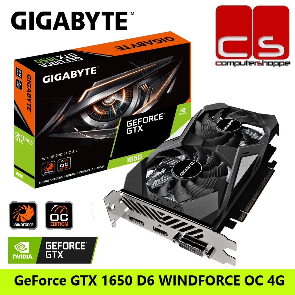 Vga gigabyte nvidia gtx 1650 oc 4gb discount ddr5