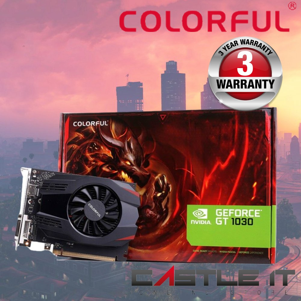 Colorful GT 1030 4GB GDDR4 Nvidia GeForce GT1030 4G D4 Graphic