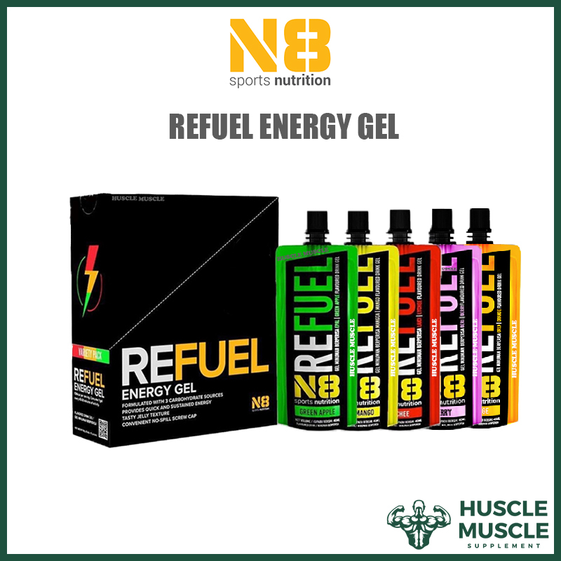 N8 REFUEL ENERGY GEL - Mango | Apple | Lychee (1 Box 10pc) HALAL (Exp ...