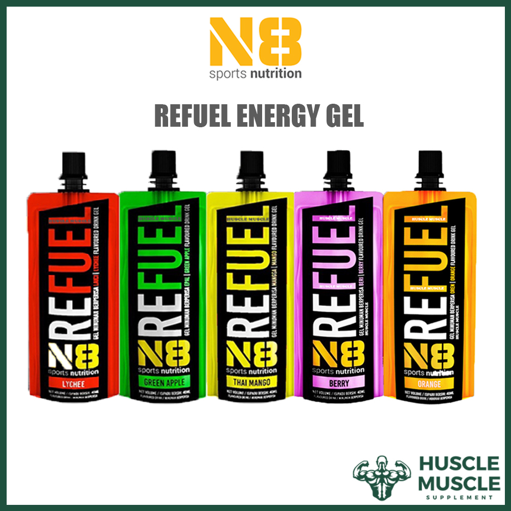 N8 REFUEL ENERGY GEL - Apple | Mango | Lychee (1 Packet 50g/40ml) Halal ...