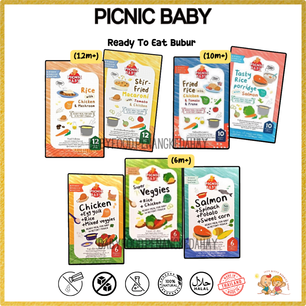 PICNIC BABY- Ready To Eat Bubur (6-12m) | Shopee Malaysia