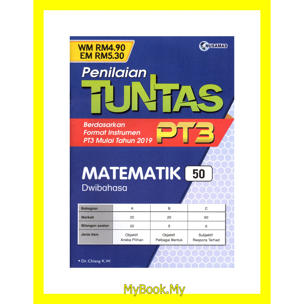 *BARU* MyB Buku Latihan : Matematik Mathematics - Penilaian Tuntas PT3 ...