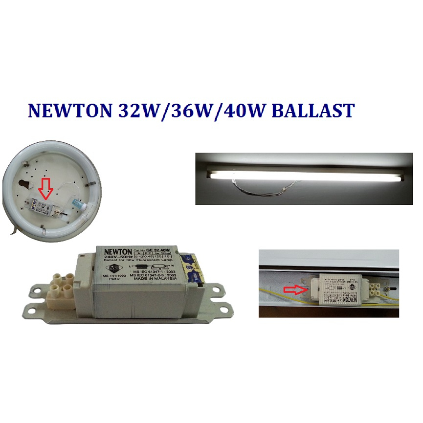 NEWTON 32W / 36W / 40W Ballast Choke For 4 feet Fluorescent Tube Round