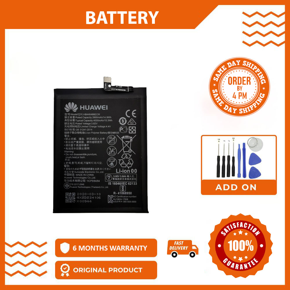 Battery Huawei Y9 Prime 2019 Stk L22 Huawei Y9s Stk L21 Hb446486ecw Shopee Malaysia 4479