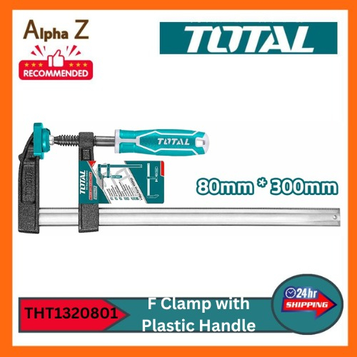 TOTAL F Clamp with Plastic Handle (300mm), Max. Force: 270kg ...