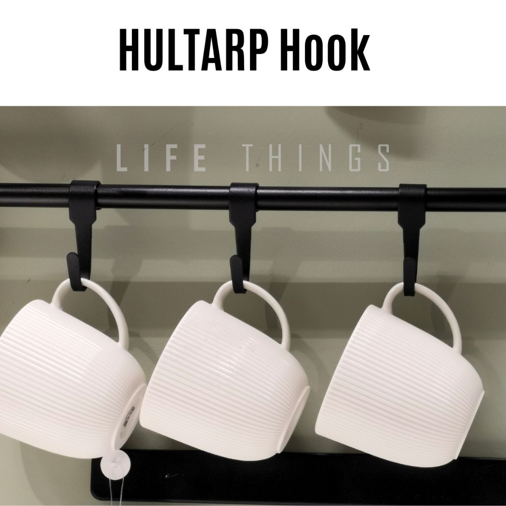 HULTARP hook, black, 7 cm - IKEA
