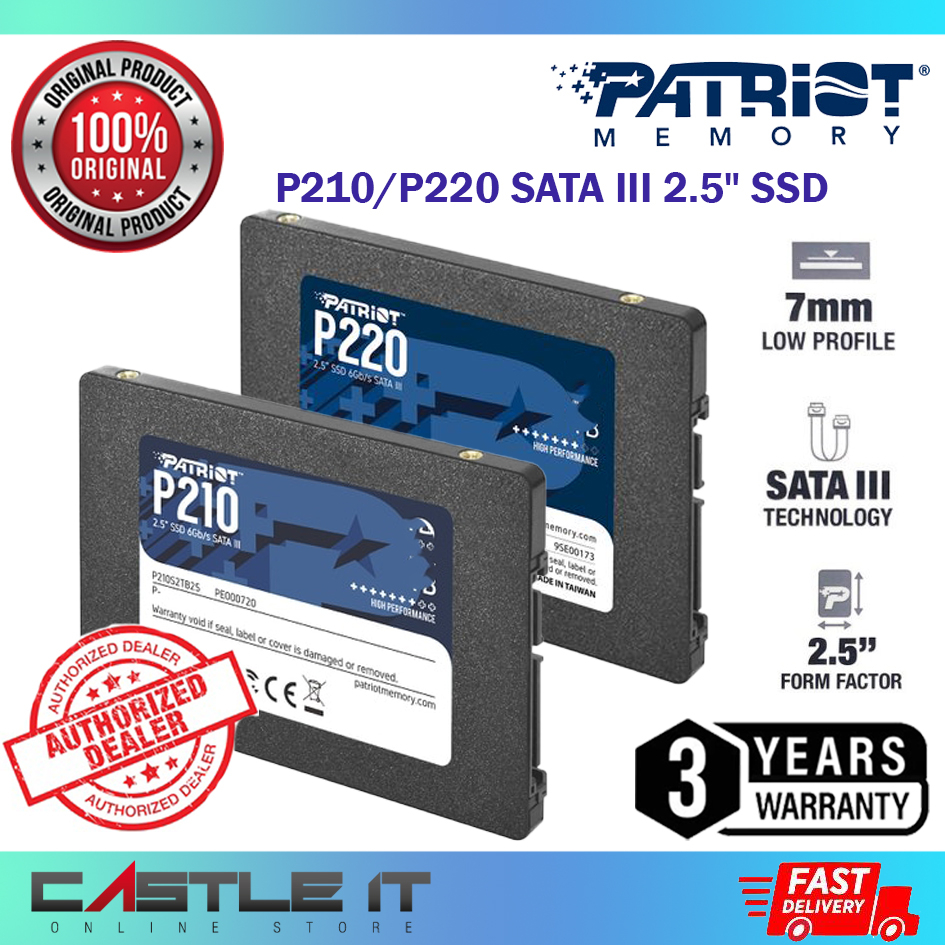 Patriot P220 P210 SSD 128GB 256GB 512GB 1TB 2TB SATA 2.5