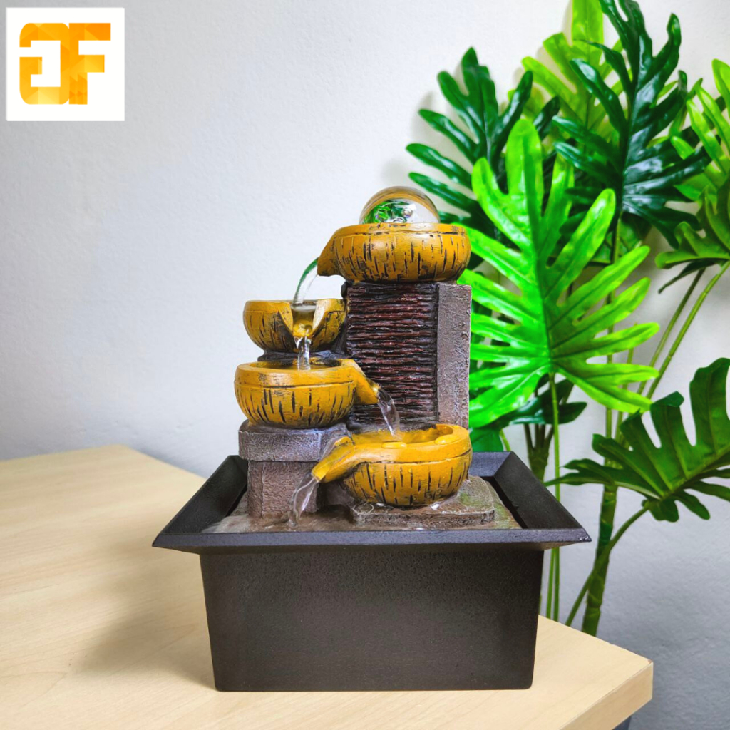 Tabletop Fountain, Feng Shui Indoor Water Fountain for Home Office