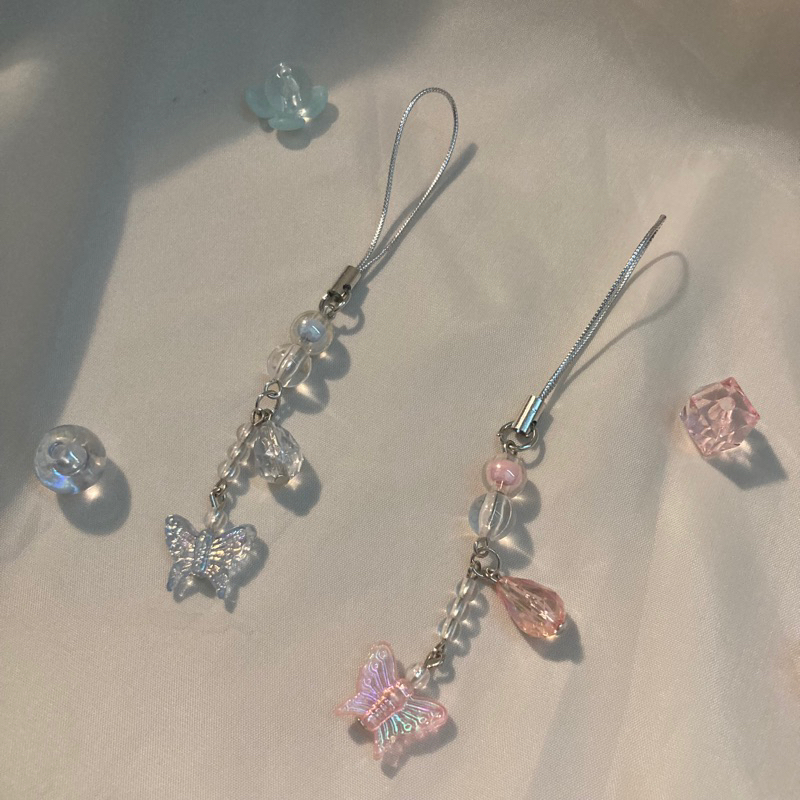 Blue phone / key chain 🌨️₊˚.🎧 ˚.🎐 by rubynewbie Shopee Malaysia
