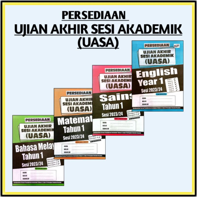 ILMU DIDIK PERSEDIAAN UJIAN AKHIR SESI AKADEMIK TAHUN 1(UASA) | Shopee ...