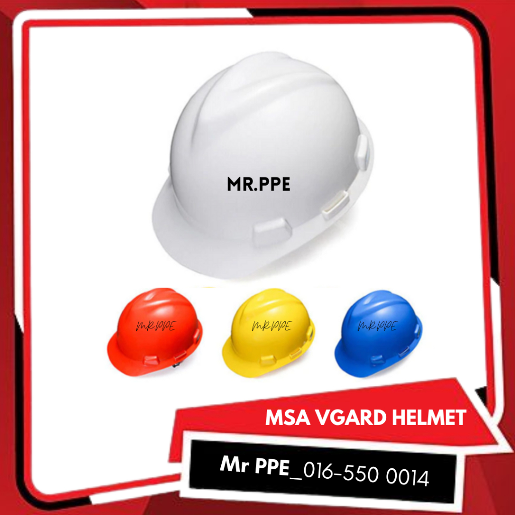 MSA VGARD SAFETY HELMET RATCHET LOCK SIRIM DOSH Shopee Malaysia