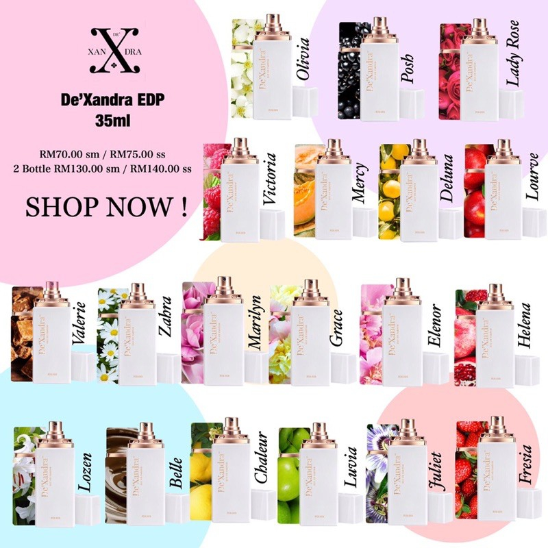 (ORI) (ALL) DEX'ANDRA PERFUME FOR WOMEN 35ML (ORIGINAL) | Shopee Malaysia