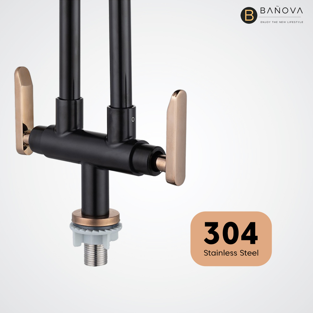 BANOVA SUS 304 Stainless Steel Kitchen Sink Tap Water Tap AREZZO Series ...