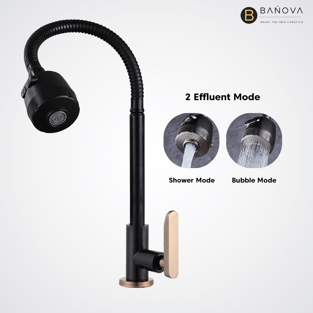 BANOVA SUS 304 Stainless Steel Kitchen Sink Tap Water Tap AREZZO Series ...